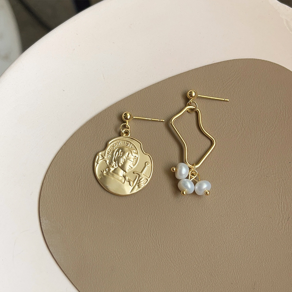 DIY accessories Baroque style  - Pearl Earring Stud review and price