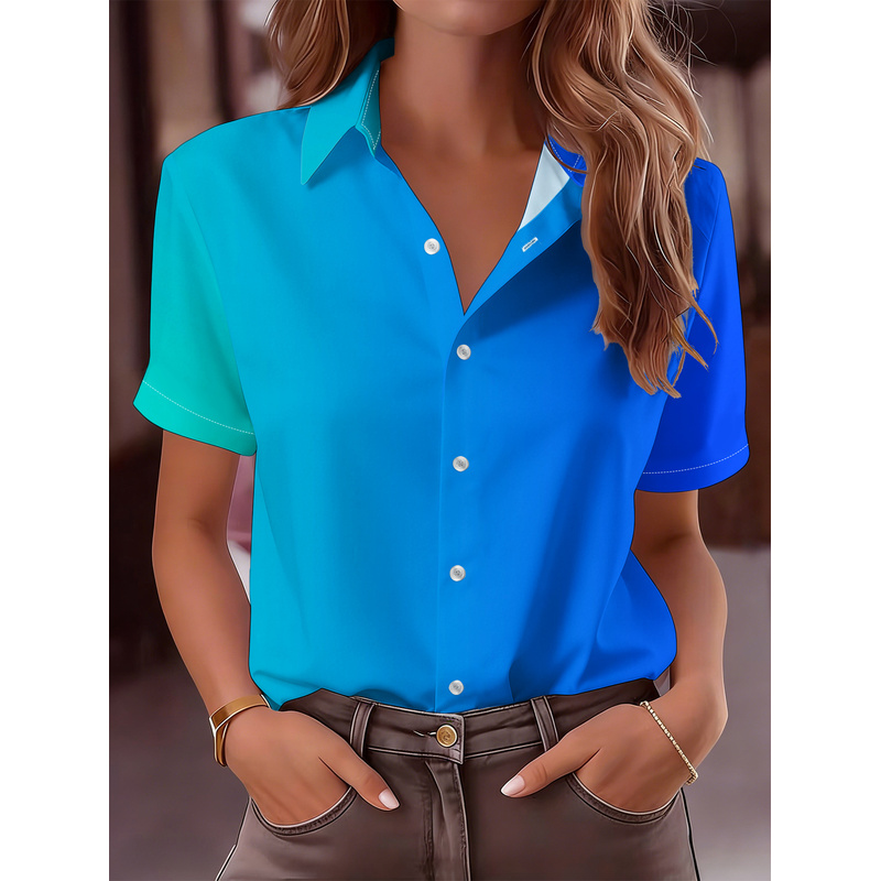 Women's Casual Short Sleeve Bu - Women Formal Wear Stitching review and price