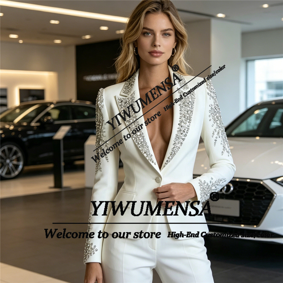 Luxury Women Suits 2 Pieces Se - Women Formal Wear Pants review and price