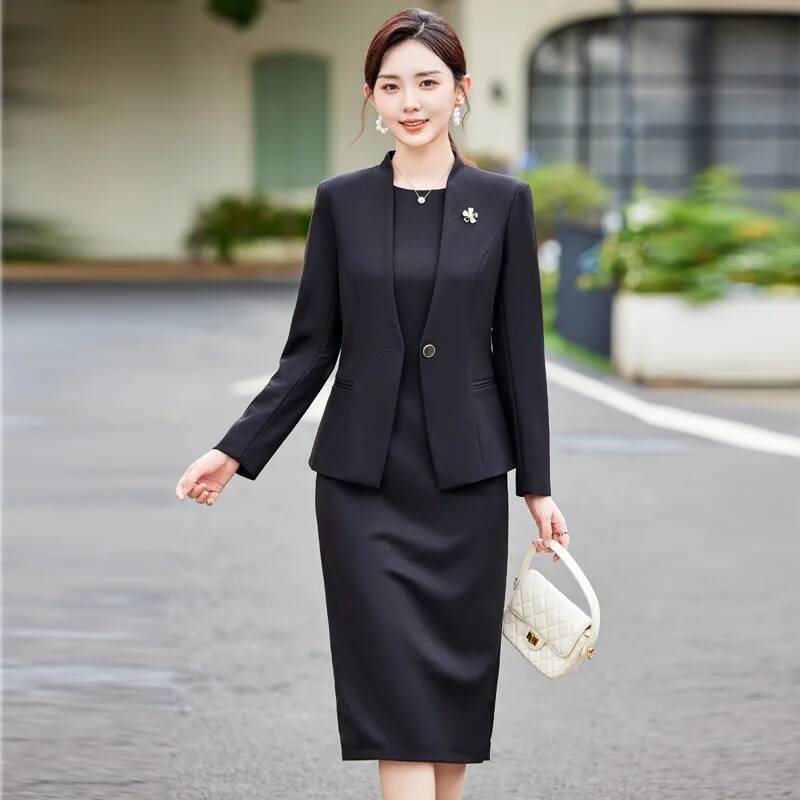 Plus Size Formal Autumn Winter - Women Formal Wear Stitching review and price