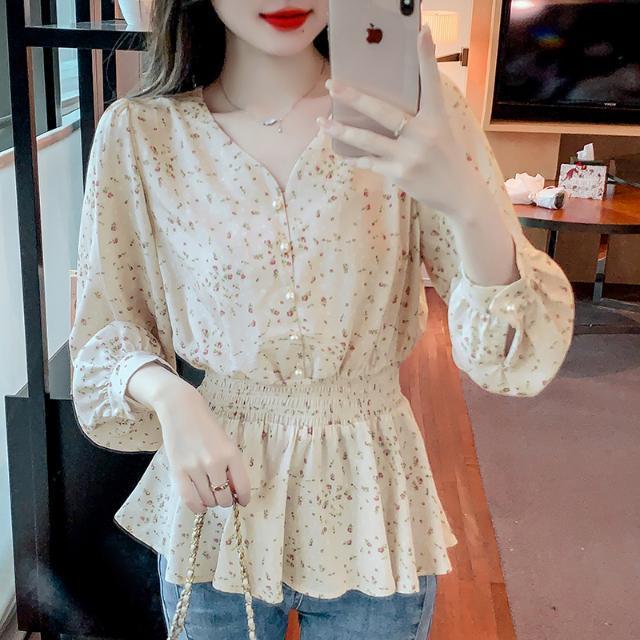 Long Sleeve Shirts Womens Plai - Women Formal Wear Korean review and price