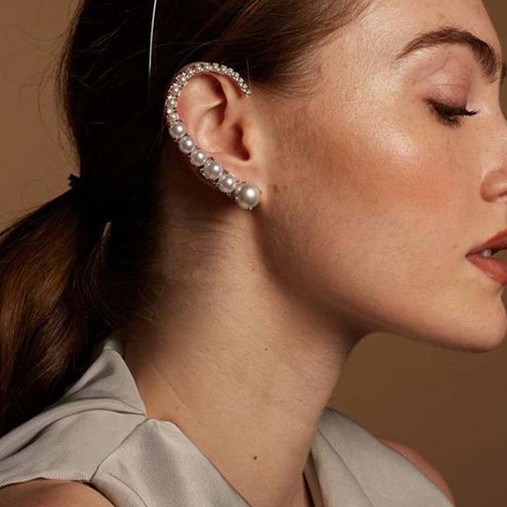 Stonefans Pearl Ear Clips With - Pearl Earring Stud review and price