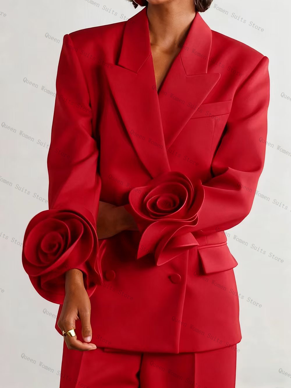 Luxury Red Women Suit Set 2 Pc - Women'S Formal Wear For Wedding Guest review and price