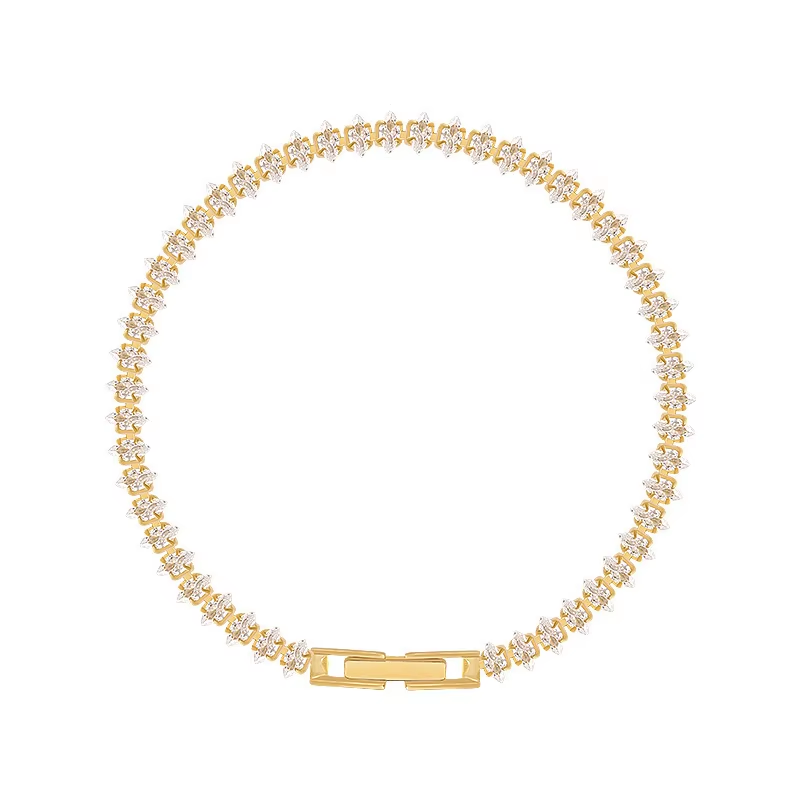 Dainty Gold CZ Bracelet – Wome - Formal Gala Wear Women review and price