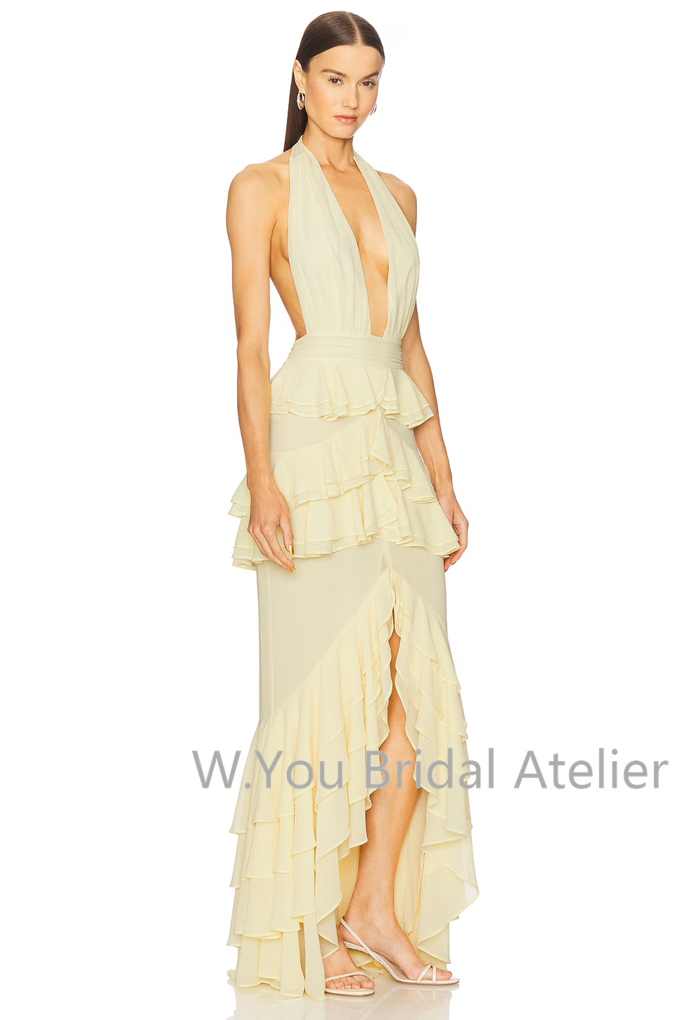 Evening Dresses Deep V Neck Ha - Women'S Formal Wear For Wedding Guest review and price
