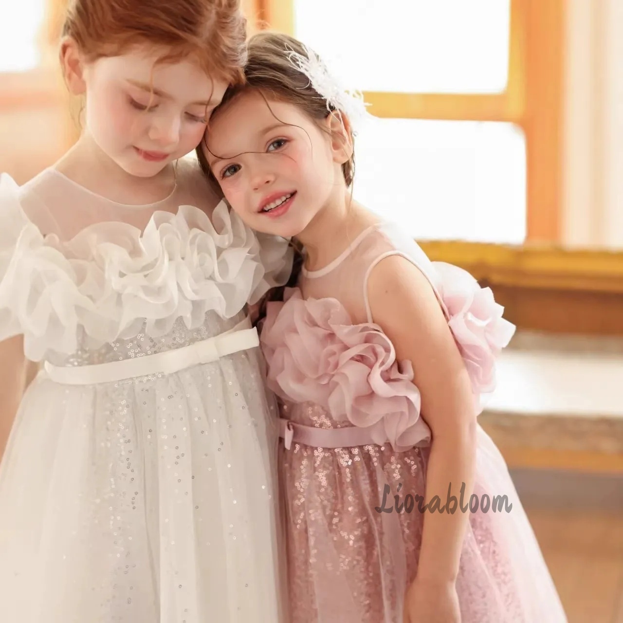 Girls' Pink Wavy Tulle Formal  - Formal Attire Woman review and price