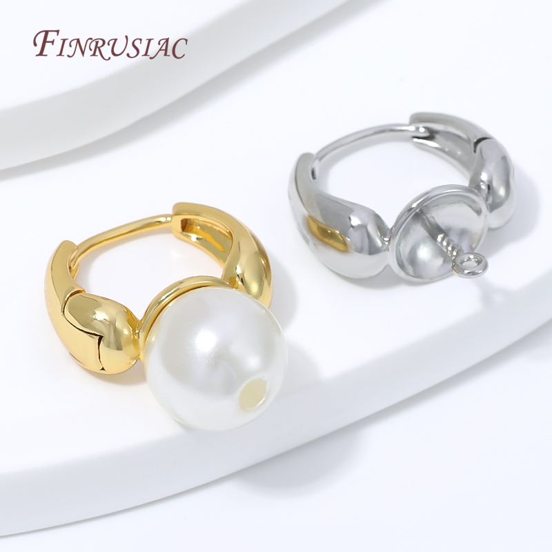 18K Gold Plated Water Drop Hug - Pearl Earring Stud review and price