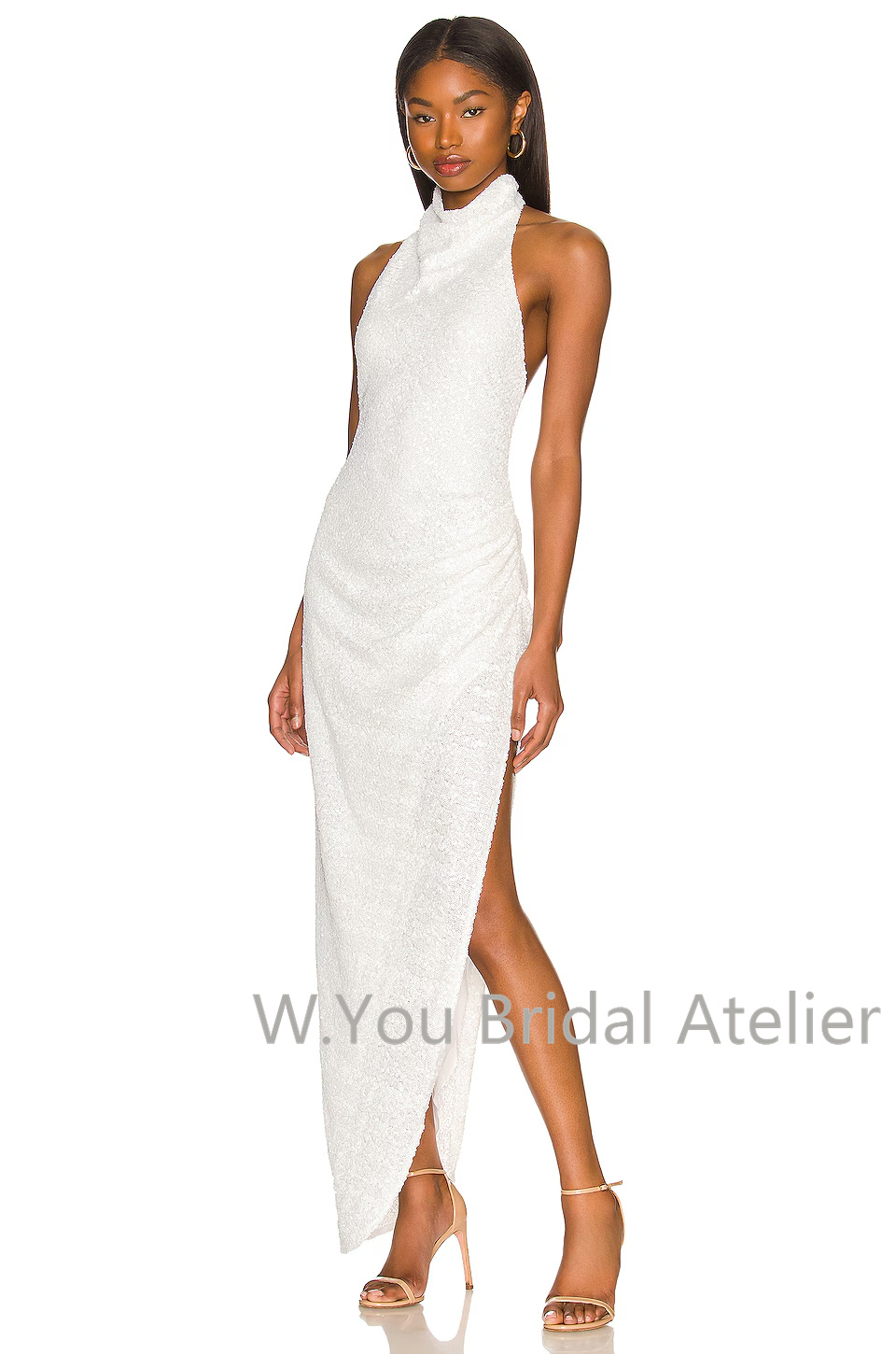 Evening Dresses Halter Necklin - Women'S Formal Wear For Wedding Guest review and price