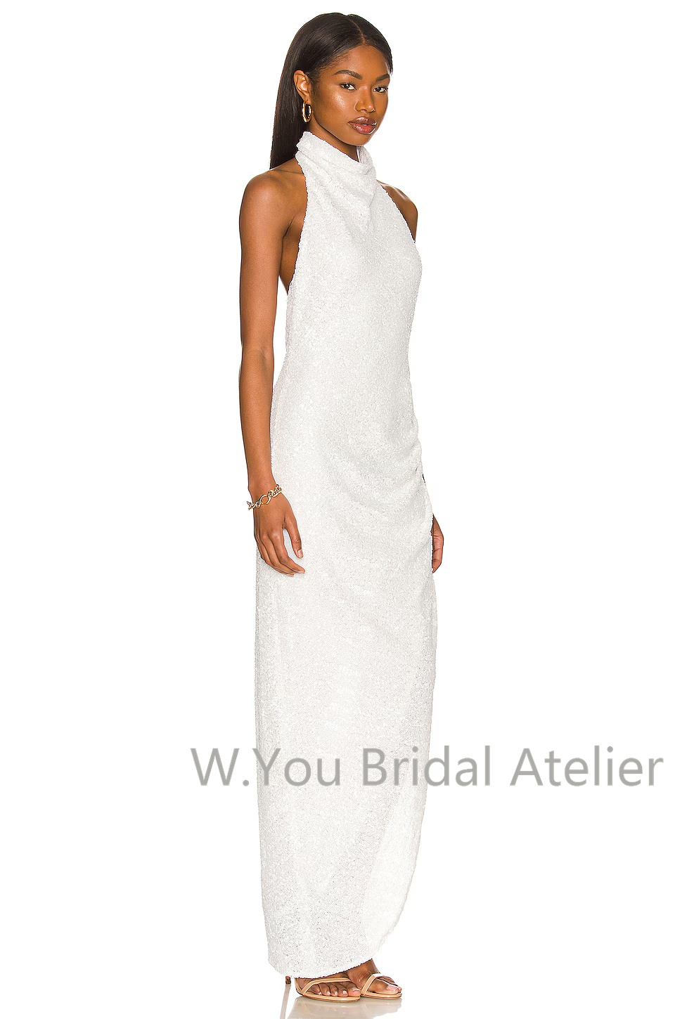Evening Dresses Halter Necklin - Women'S Formal Wear For Wedding Guest review and price