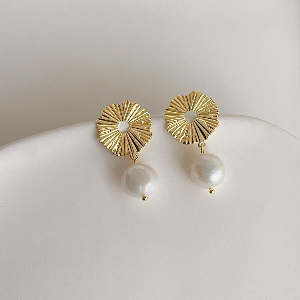 DIY accessories French retro b - Pearl Earring Stud review and price