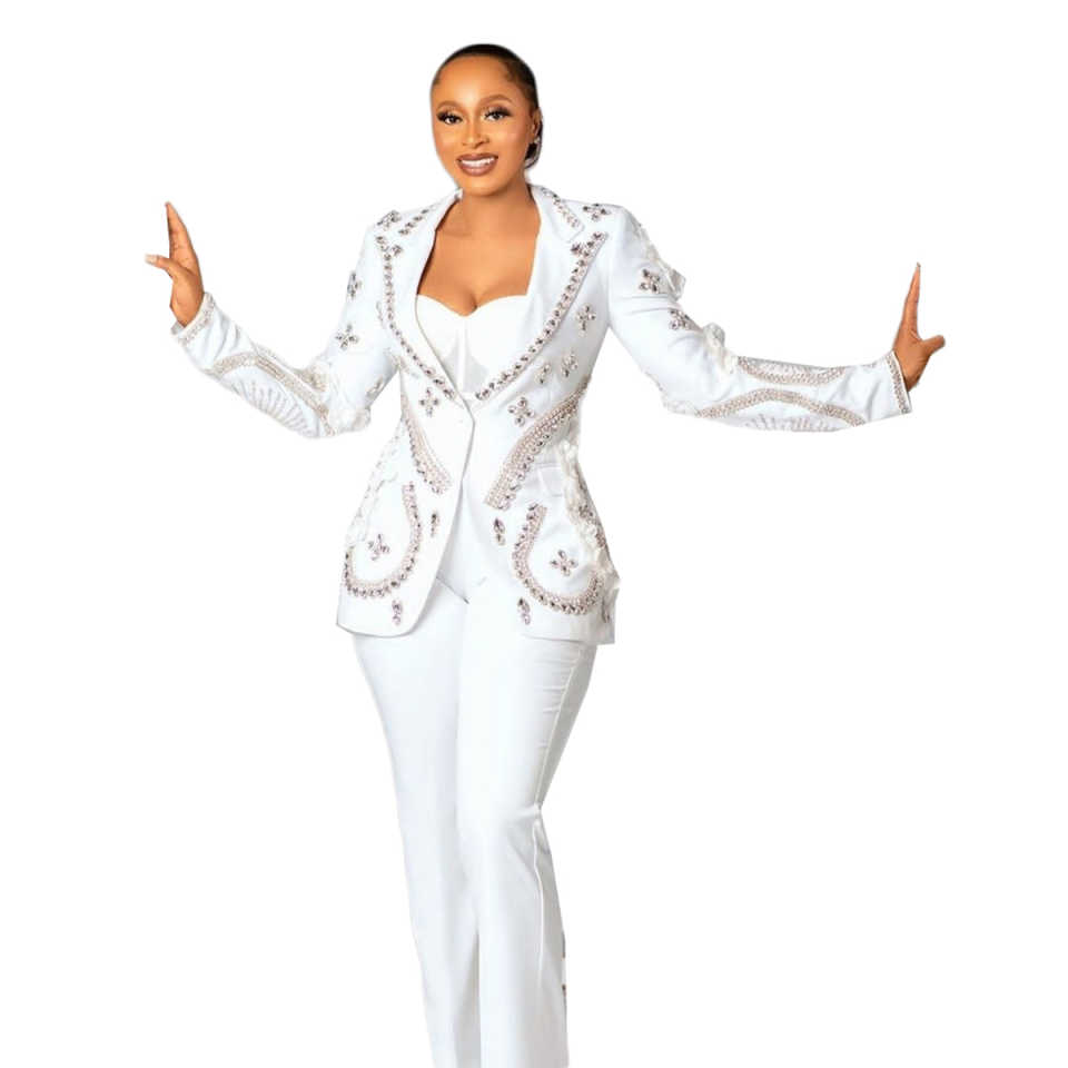 Luxury Women Pants Suits 2 Pcs - Women'S Formal Wear For Wedding Guest review and price
