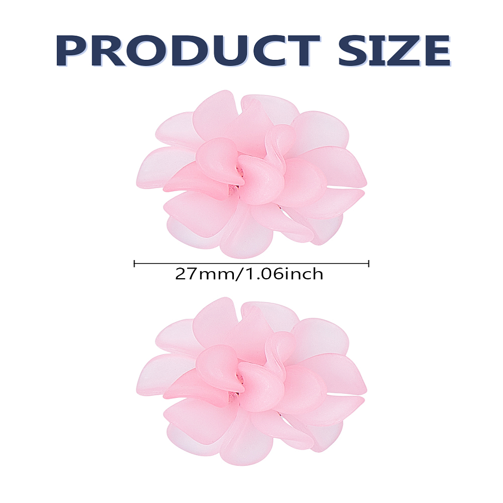 1Pair Flower Acrylic Stud Earr - Pearl Earring Stud review and price