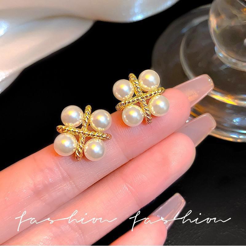 925 Silver Needle Korean Fashi - Pearl Earring Stud review and price