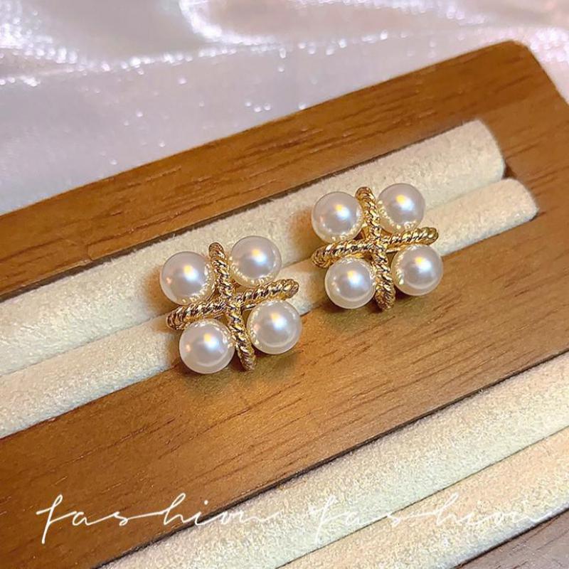 925 Silver Needle Korean Fashi - Pearl Earring Stud review and price
