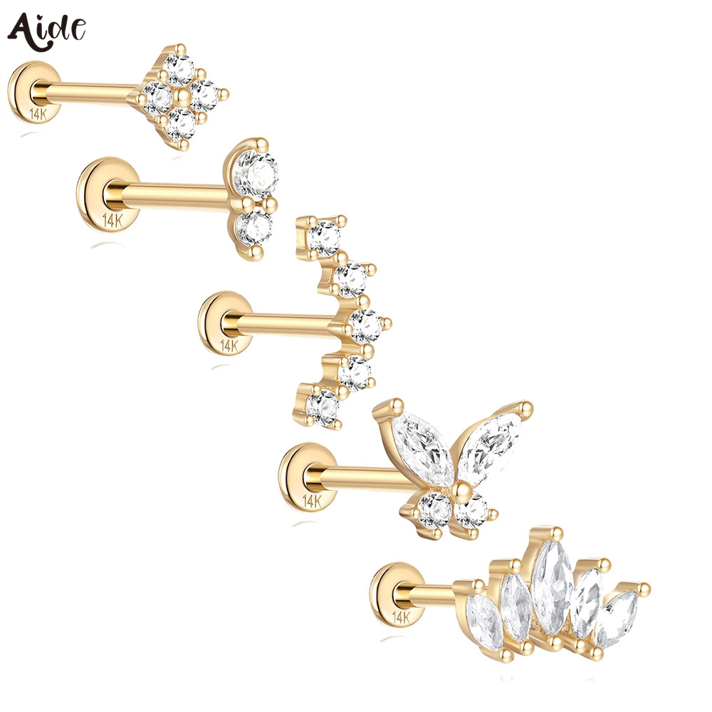 Aide DIY Zircon Pearl Earring  - Pearl Earring Stud review and price