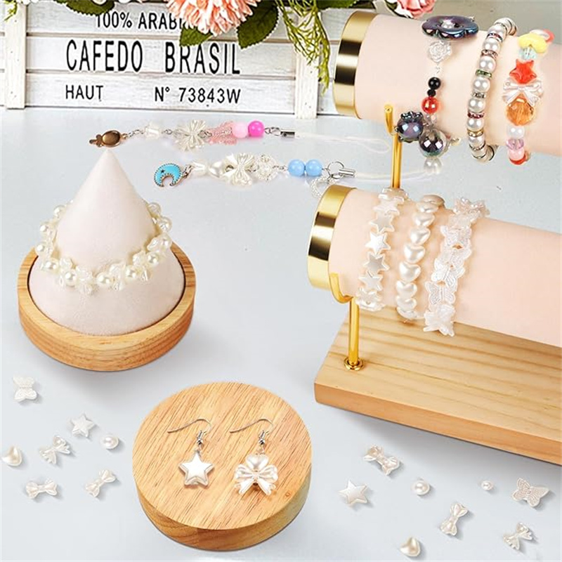 20pcs/bag Acrylic Ribbon Bow A - Pearl Earring Stud review and price