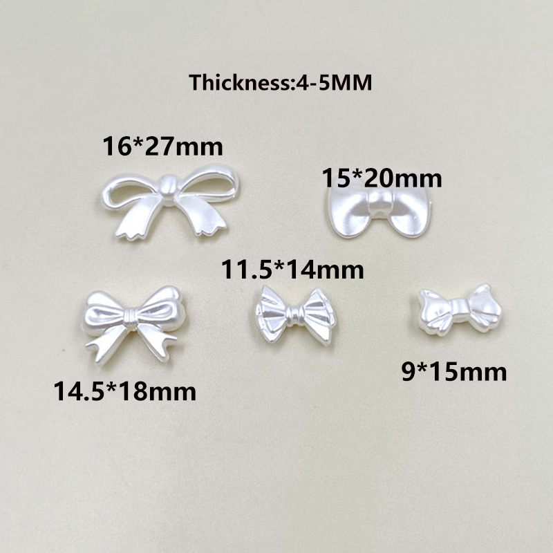 20pcs/bag Acrylic Ribbon Bow A - Pearl Earring Stud review and price