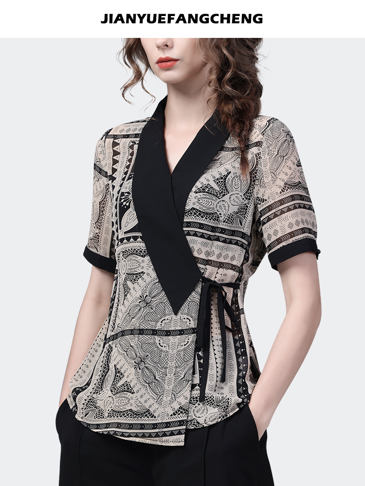 Luxury Black & White Geometric - Women Formal Wear Stitching review and price