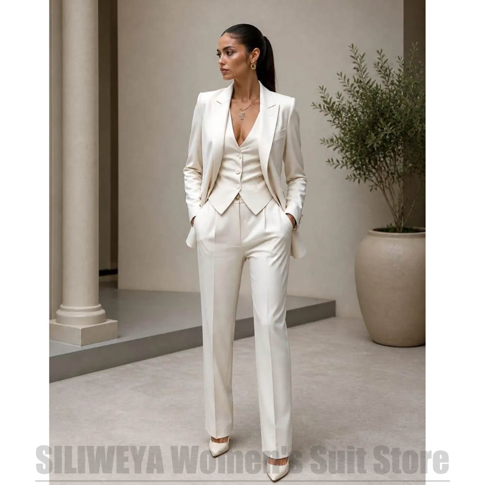 Women 3 Piece Suit Set Blazer  - Women Formal Wear Pants review and price