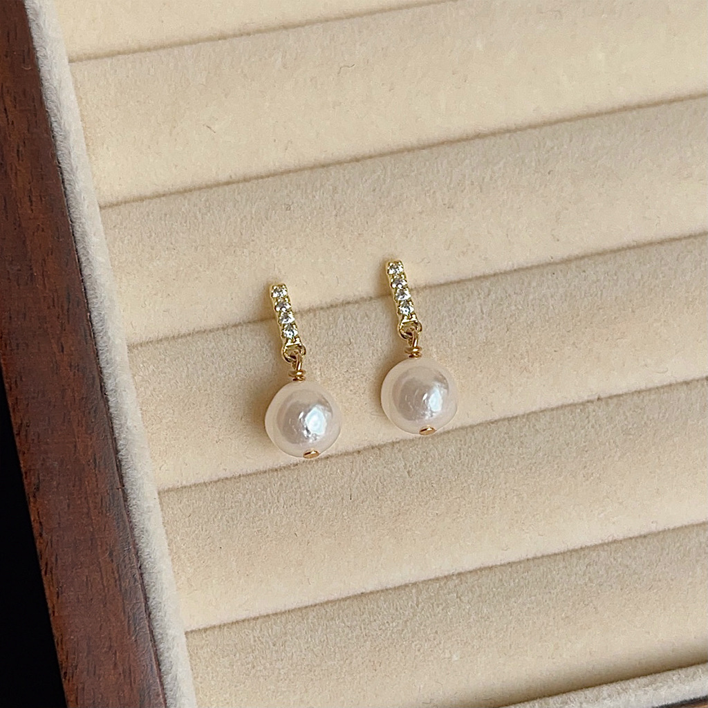 DIY accessories Small daily na - Pearl Earring Stud review and price