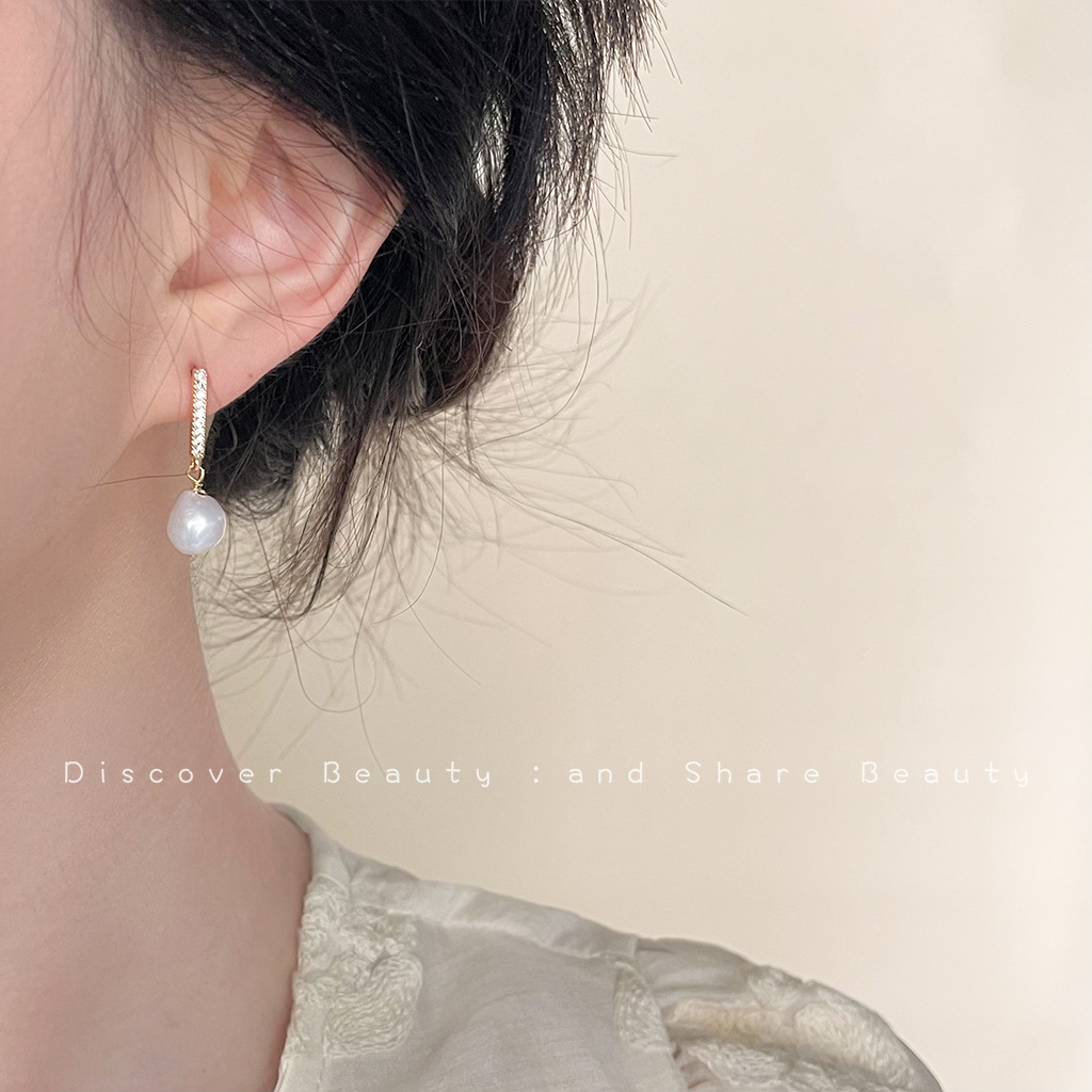 DIY accessories Small daily na - Pearl Earring Stud review and price