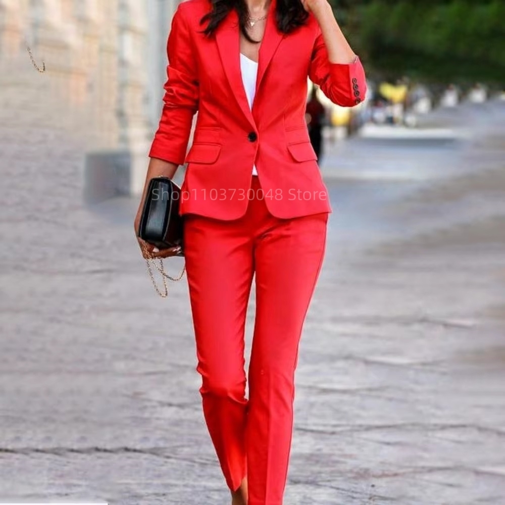 Fashion Office Ladies Blazer a - Women Formal Wear Pants review and price